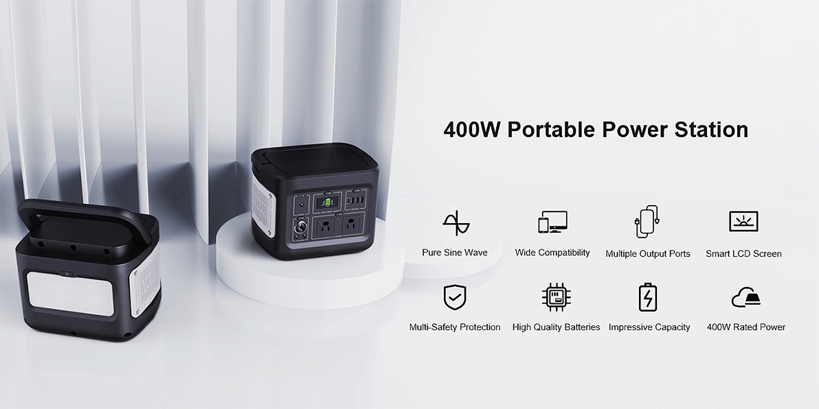 400W Prizorgado Senpaga Suna Generatoro Por Ŝargado